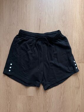 Black Women's Drawstring Athletic Shorts